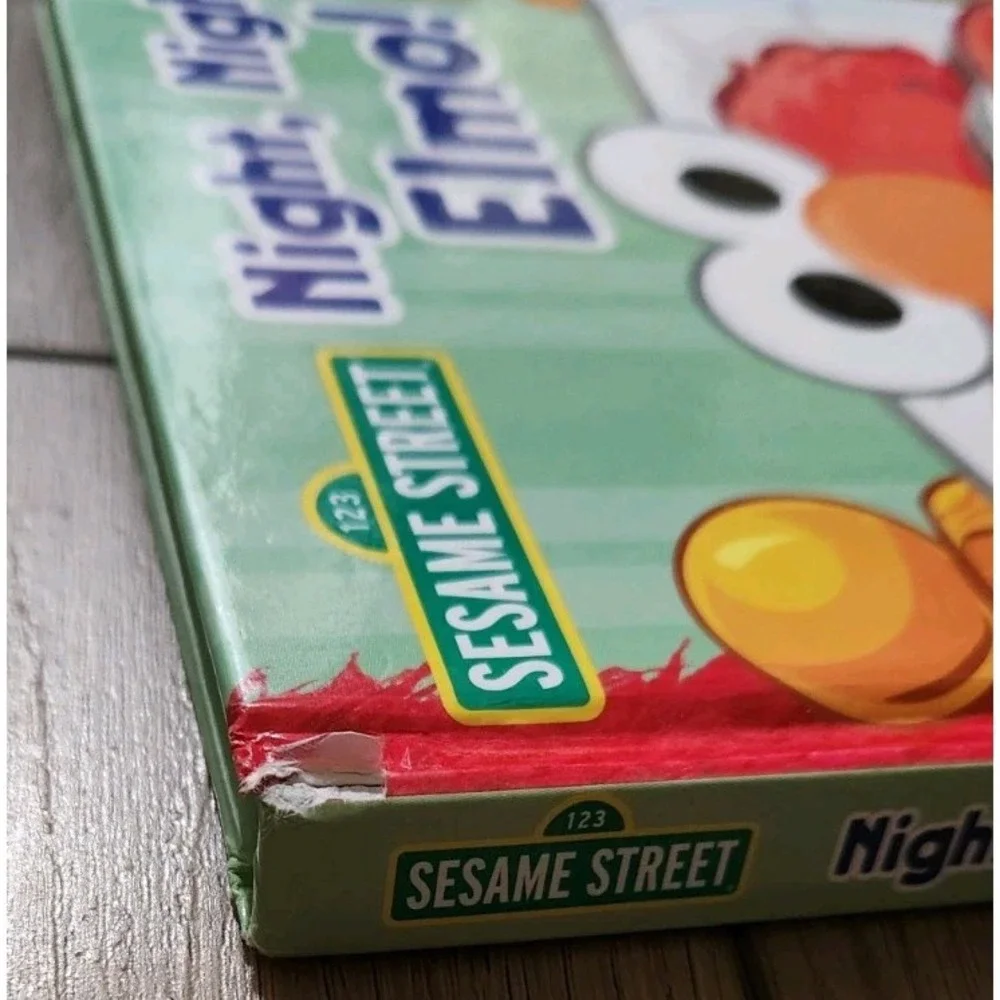 Sesame Street Elmo 2 Flip Kids Board Books Night Happy Healthy‎ Monsters